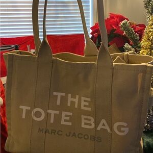 Marc Jacobs Beige Canvas Tote Bag
